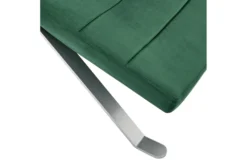 Tilda Green Velvet Chaise With Silver Base -Home Furniture 320645 green fabric chaise detail 48