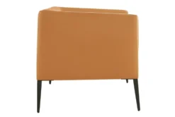 Mani Cognac Lounge Chair With Matte Black Legs 12 Mani Cognac Lounge Chair With Matte Black Legs -Home Furniture 320685 orange leather accent chair detail 45