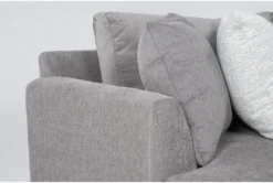 Pierson Oversized 88" Double Chaise -Home Furniture 320695 grey fabric sectional detail 45