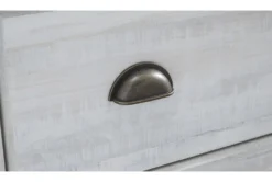 Hyde White Two-Tone White/Brown 2 Drawer Nightstand With USB -Home Furniture 321249 white wood nightstand detail 44