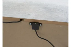 Hyde White Two-Tone White/Brown 2 Drawer Nightstand With USB -Home Furniture 321249 white wood nightstand detail 46