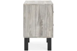 Vera Two-Tone Natural/Black 2 Drawer Nightstand With Wireless Charging & USB -Home Furniture 321323 natural wood nightstand side 15