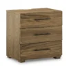 Dane Natural 3 Drawer Nightstand With Outlets & USB
