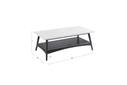 Zena Off-White/Black Coffee Table With Storage -Home Furniture 321584 black wood coffee table detail 44
