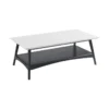 Zena Off-White/Black Coffee Table With Storage