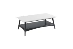 Zena Off-White/Black Coffee Table With Storage