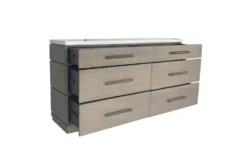 Paxten 6 Drawer Dresser -Home Furniture 322754 grey wood dresser storage 12