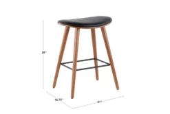 Sadie Black Counter Stool Set Of 2 -Home Furniture 323661 detail 44