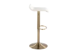 Allie Cream Adjustable Height Barstool Set Of 2 -Home Furniture 323681 side 14