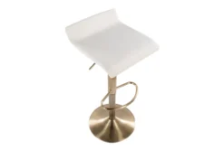 Allie Cream Adjustable Height Barstool Set Of 2 -Home Furniture 323681 top 31