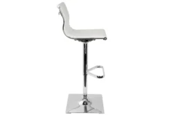Molly White Adjustable Barstool 11 Molly White Adjustable Barstool -Home Furniture 323695 side 14