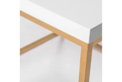 Rosa White Square Coffee Table With Gold Base -Home Furniture 325596 detail 45