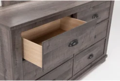 Cora Grey Dresser -Home Furniture 55419 grey mdf dresser detail 44