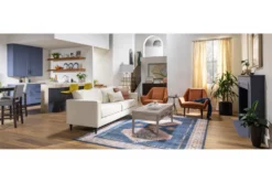 Percy 42" Counter Set For 4 -Home Furniture 56131 brown wood counter height set room 87