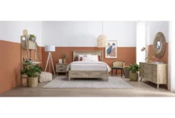 Allen 6 Drawer Dresser -Home Furniture 81059 grey wood dresser room 41