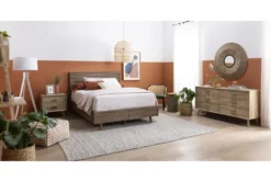 Allen 6 Drawer Dresser -Home Furniture 81059 grey wood dresser room 43