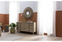 Allen 6 Drawer Dresser -Home Furniture 81059 grey wood dresser room 44