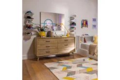 Allen 6 Drawer Dresser -Home Furniture 81059 natural wood dresser room 51