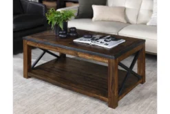 Tillman Lift-Top Coffee Table With Wheels -Home Furniture 81218 brown wood coffee table room 56