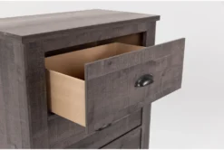 Cora Grey Chest Of Drawers -Home Furniture 82142 grey mdf chest detail 45