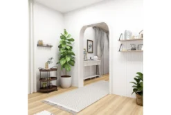 3 Tier Metal & Wood Cart -Home Furniture 87700 brown wood bar cart room 93