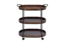 3 Tier Metal & Wood Cart