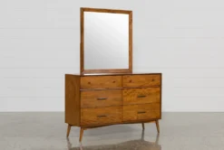 Alton Cherry 6 Drawer Dresser/Mirror
