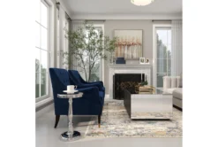 22" Aluminum Table 22 22" Aluminum Table -Home Furniture 90207 silver metal accent table room 86