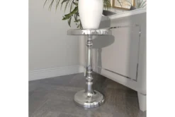 22" Aluminum Table 24 22" Aluminum Table -Home Furniture 90207 silver metal accent table room 88