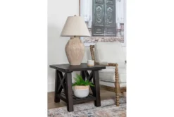 Jaxon End Table -Home Furniture 92040 black wood end table room 19