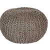 Pouf- Charcoal Jute
