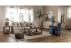 Pouf- Charcoal Jute -Home Furniture 99655 grey fiber pouf room 43