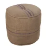 Pouf-Burlap Violet