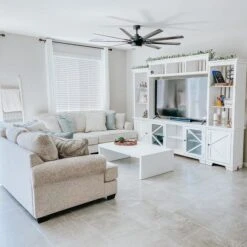 Sinclair II White 116" 4 Piece Entertainment Center With Glass Doors -Home Furniture normal 19