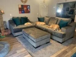 Lodge 52" Velvet Otter Ottoman 14 Lodge 52" Velvet Otter Ottoman -Home Furniture normal 22