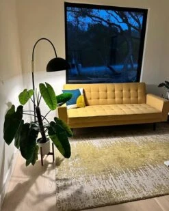 Petula II Mustard 85" Convertible Sofa Bed -Home Furniture normal 32