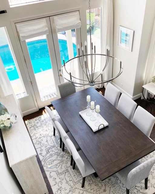 Garten Denim Dining Side Chairs With Espresso Finish Set Of 2 3 Garten Denim Dining Side Chairs With Espresso Finish Set Of 2 - Image 3