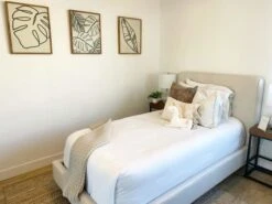 Dean Sand Twin Upholstered Panel Bed -Home Furniture normal 69